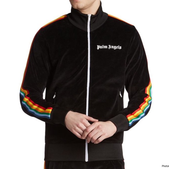 PALM ANGELS Rainbow Chenille Track Jacket Size S
Authentic - Picture 2 of 11